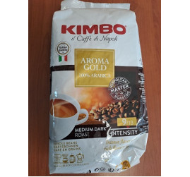 КАФЕ НА ЗЪРНА KIMBO AROMA GOLD 100% ARABIKA 1 кг. 